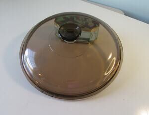 Pyrex Corning Visions Vision Amber Replacement Lid ONLY 4.5L Dutch Oven 10 3/4"